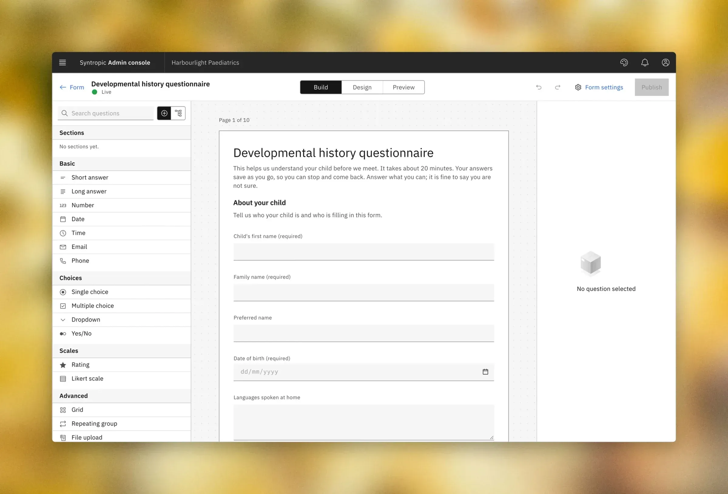 Building a referral form